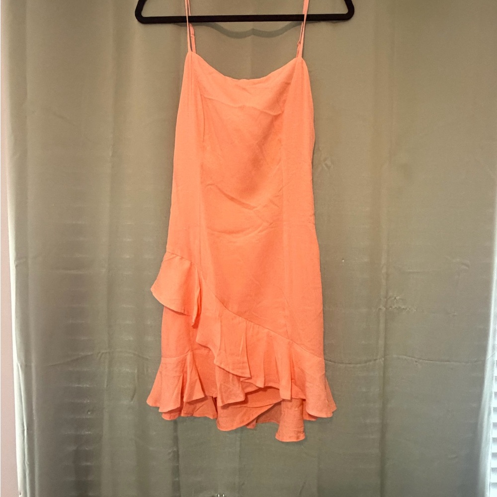 Francesca's Collections Asymmetrical Coral Dress